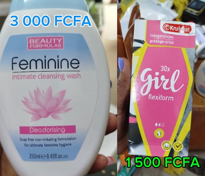 Feminine Intimate Cleansing Wash et protège-slips du pack hygiène féminine HAPPY UP